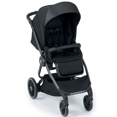 Детская коляска TECHNO SOUL (2 в1), рама серая, цвет черный