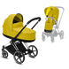 Универсальная коляска Priam 2 в 1 Chrome Edition - Mustard Yellow/Chrome Black